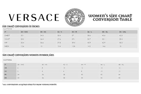 versace size chart women's|versace dress size chart.